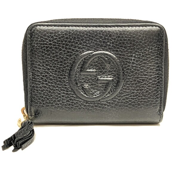 GUCCI Accessories - Gucci Soho Interlocking Leather Wallet/Coin Case 598209